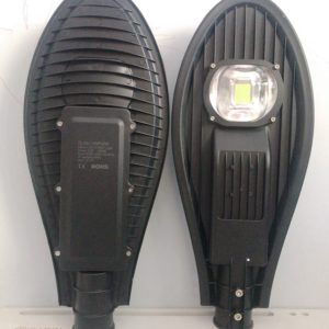 Đèn đường led chiếc lá 50w - MSP: QD-DD50 1 Mặt sau và mặt trước đèn đường led chiếc lá 200w