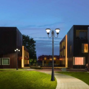 Cột đèn sân vườn công viên năng lượng mặt trời 2 bóng 20W 2 den san vuon nang luong mat troi 2 bong 20w 2