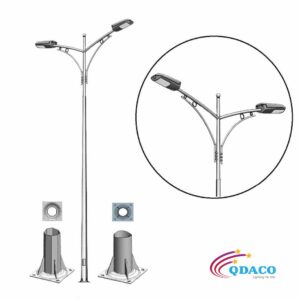 Cột Dèn Cao Áp Chiếu Sáng Dường Phố Cần Dèn Dôi QDCD.CK04