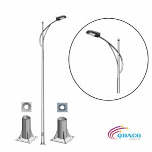 Cột Dèn Cao Áp Chiếu Sáng Dường Phố Cần Dèn Dơn QDCD.CD01 1