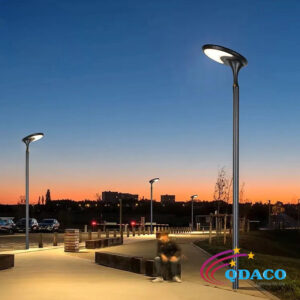 Đèn LED Cảnh Quan Smart City Năng Lượng Mặt Trời QDG-TYD2808 38W QDACOVN Cho cột cao 2-4m
