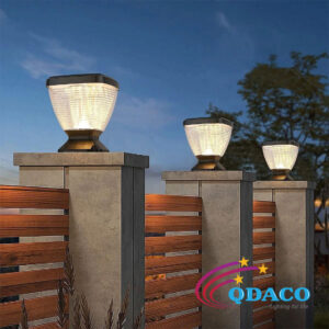 Đèn Trụ Hàng Rào - Đầu Cột Cổng Sân Vườn Năng Lượng Mặt Trời QDACOVN QDG-ZTD1106