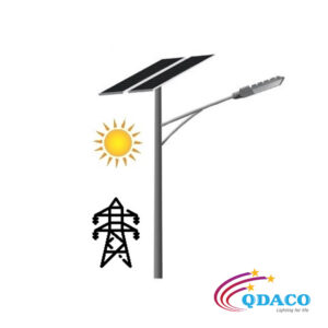 Dèn Dường LED Năng Lượng Mặt Trời Song Song Lưới Diện Quốc Gia Công Suất 70W QDSL SPC 70W 3