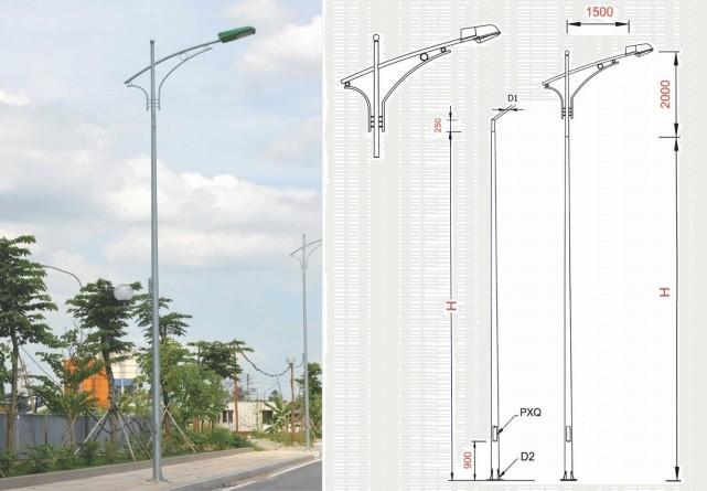 Cột Đèn Cao Áp Rời Cần Đơn Đôi Giải Pháp Chiếu Sáng Đường Phố Hiện Đại 1 Cột Đèn Cao Áp Rời Cần Đơn Đôi Giải Pháp Chiếu Sáng Đường Phố Hiện Đại