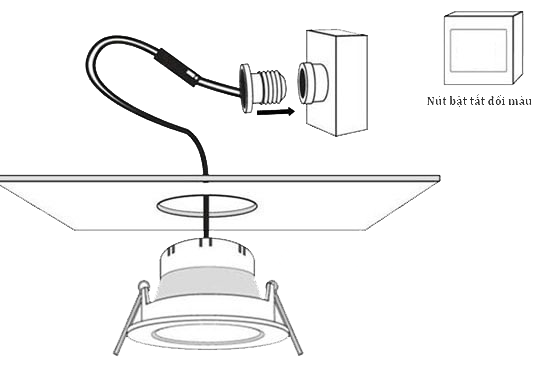 Hướng dẫn lắp đặt đèn led âm trần