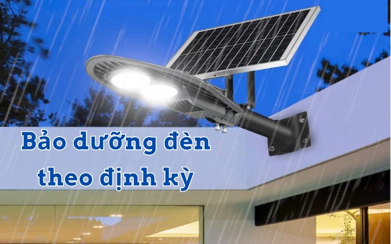 Đèn năng lượng mặt trời cho sân thượng có bền không? 3 Bảo dưỡng định kỳ để đèn bền hơn